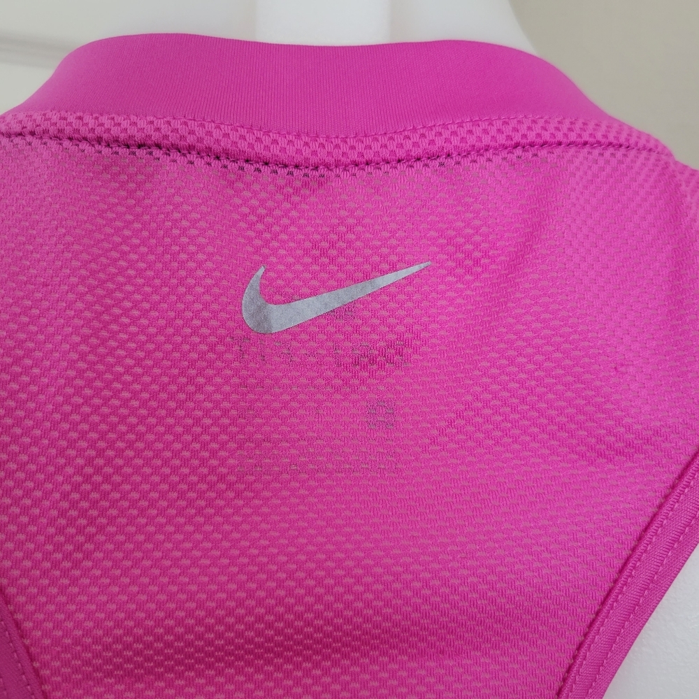 2/$25 Nike Running DriFit Mesh Panel Racerback Tank S Bright Raspberry EUC - Picture 6 of 9